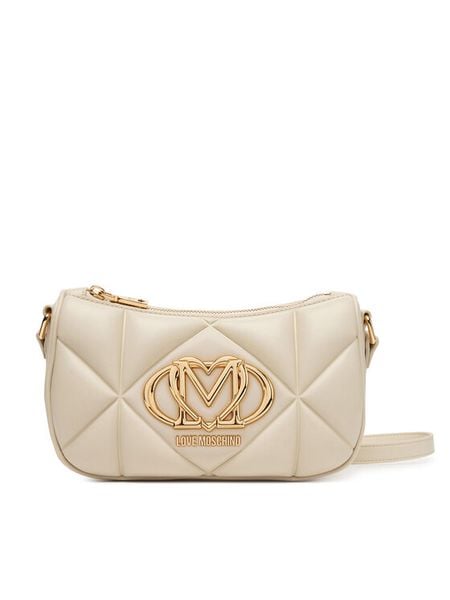 LOVE MOSCHINO Torebka JC4083PP1NLC0110 Beżowy. Brązowe listonoszki Love Moschino, bez wzorów, ze skóry, bez dodatków. Za 639.99 zł.