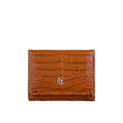 Mały portfel damski Canaletto ze skóry tłoczonej na wzór krokodyla – styl i bezpieczeństwo RFID PD2001s262. Portfele bez wzorów, ze skóry. Za 156.00 zł.