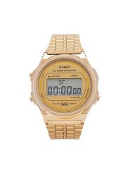 Casio Zegarek A171WEG-9AEF Złoty. Żółte, cyfrowe zegarki Casio, złote. Za 399.99 zł.