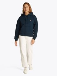 TOMMY JEANS Bluza w kolorze granatowym rozmiar: XL. Niebieskie bluzy z kapturem Tommy Jeans, xl, bez wzorów, z bawełny, z kapturem. Za 228.38 zł.