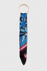 Tommy Hilfiger chusta damska kolor turkusowy wzorzysta. Niebieskie chusty Tommy Hilfiger, bez wzorów, z tkaniny. Za 249.99 zł.