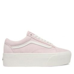 Tenisówki Vans. Czerwone trampki Vans, bez wzorów, bez zapięcia, vans old skool. Za 449.99 zł.