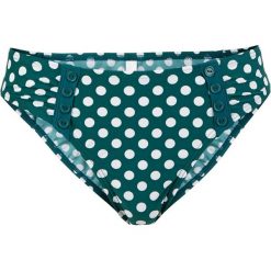 Figi bikini bonprix niebieskozielony morski - biały. Bikini marki bonprix. Za 16.99 zł.
