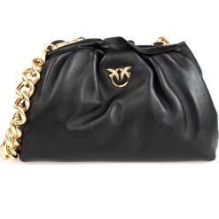 Pinko Torebka "Mini Chain Clutch". Żółte walizki Pinko. Za 999.00 zł.