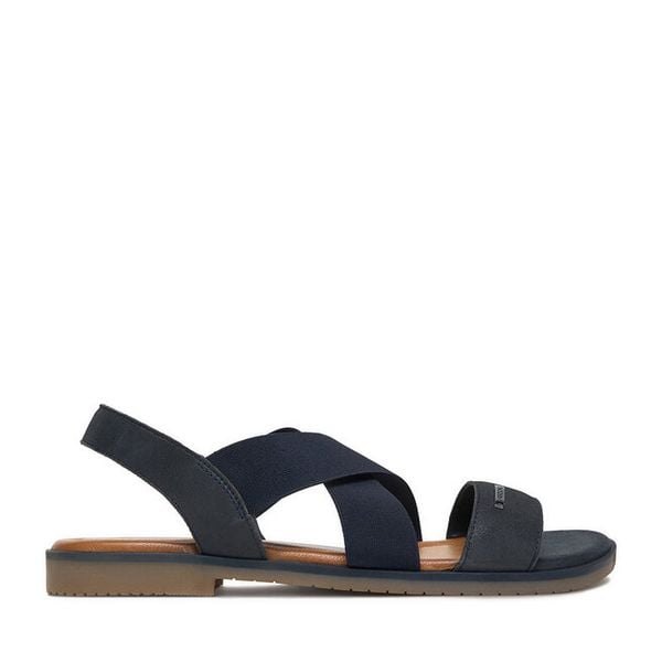 Sandały Lasocki. Niebieskie sandały Lasocki, bez wzorów, bez obcasa, na płaskiej podeszwie, bez zapięcia. Za 139.99 zł.