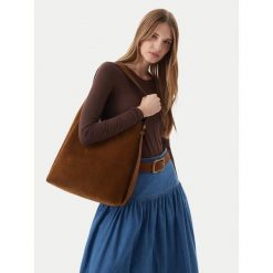 Torebka Tory Burch. Brązowe torebki klasyczne Tory Burch, bez wzorów, klasyczne, bez dodatków. Za 2,639.00 zł.