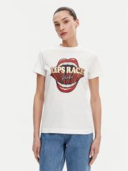 PINKO T-Shirt Trapani 105050 A2D8 Biały Regular Fit. Białe t-shirty Pinko, xl, bez wzorów, z bawełny, bez kołnierzyka, bez ramiączek. Za 389.99 zł.