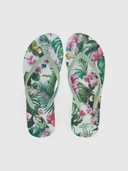 Japonki damskie 4F 4FRSS26FFLIF245. Białe japonki 4f, bez wzorów, z gumy. Za 34.99 zł.