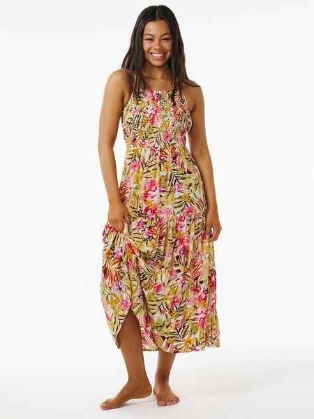 Rip Curl Sukienka ze wzorem rozmiar: L. Sukienki Rip Curl, l, bez wzorów, z wiskozy, bez kołnierzyka, bez ramiączek, maxi. Za 100.52 zł.