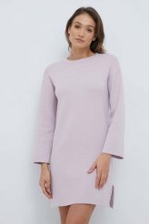 Vero Moda sukienka kolor fioletowy mini prosta. Fioletowe sukienki Vero Moda, na co dzień, m, bez wzorów, z dzianiny, bez kołnierzyka, bez ramiączek, mini, proste. W wyprzedaży za 134.99 zł.