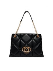 LOVE MOSCHINO Torebka JC4040PP1PLC0000 Czarny. Czarne shopper bag Love Moschino, bez wzorów, ze skóry, bez dodatków. Za 1,099.00 zł.