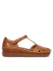 Pikolinos Półbuty Cadaques W8K-0705 Brązowy. Brązowe półbuty wsuwane Pikolinos, bez wzorów, ze skóry, bez obcasa, na płaskiej podeszwie. Za 559.99 zł.