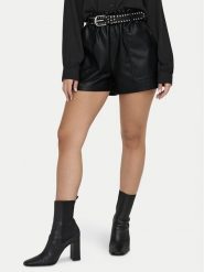 JDY Szorty z imitacji skóry Maya 15336992 Czarny Regular Fit. Czarne szorty JDY, bez wzorów, ze skóry. Za 79.99 zł.