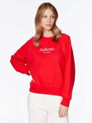 New Balance Bluza WT31557 Czerwony Regular Fit. Czerwone bluzy New Balance, l, bez wzorów, z bawełny, bez kaptura. Za 259.99 zł.