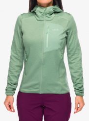 Bluza z kapturem damska Rab Ascendor Hoody. Zielone bluzy RAB, s, bez wzorów, z materiału, z kapturem, trekkingowe. Za 511.49 zł.