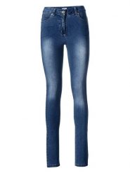 Heine Dżinsy - Skinny fit - w kolorze niebieskim rozmiar: 46. Niebieskie jeansy Heine, bez wzorów, z podwyższonym stanem. Za 83.22 zł.