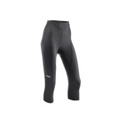 Spodenki rowerowe damskie NORTHWAVE Active Woman Knicker 3/4 czarny. Czarne szorty sportowe Northwave, bez wzorów. Za 279.99 zł.