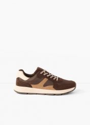 Sneakersy w stylu retro. Brązowe buty sportowe lifestyle bonprix, bez wzorów, retro, bez zapięcia. Za 129.99 zł.