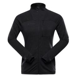 Bluza damska trekkingowa szybkoschnąca Alpine Pro Onneca 3. Czarne bluzy bez kaptura Alpine Pro, bez wzorów, bez kaptura. W wyprzedaży za 299.00 zł.
