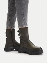 G-Star Raw Botki CEO-WI33-CS555-KIWI-13 Zielony. Zielone botki G-Star, bez wzorów, ze skóry, retro, bez obcasa, na płaskiej podeszwie, bez zapięcia. Za 393.99 zł.