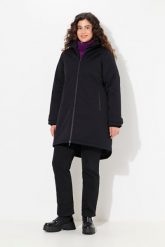 Damskie Kurtka funkcyjna HYPRAR wodoodporna dwukierunkowy zamek błyskawiczny. Czarne kurtki Ulla Popken, plus size, bez wzorów, z materiału, bez kaptura. Za 799.99 zł.