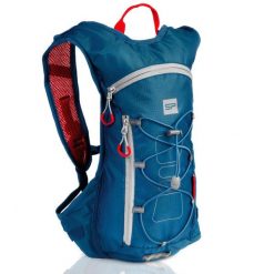 Plecak rowerowy Spokey FUJI z odblaskami i miejscem na bukłak. Niebieskie plecaki Spokey, bez wzorów, bez dodatków. W wyprzedaży za 59.99 zł.