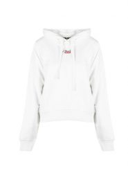 Diesel Bluza "F-Reggy" | A15712-RIAJH | Kobieta | Biały. Białe bluzy Diesel, l, bez wzorów, z bawełny, sportowe, bez ramiączek, z kapturem. W wyprzedaży za 389.00 zł.