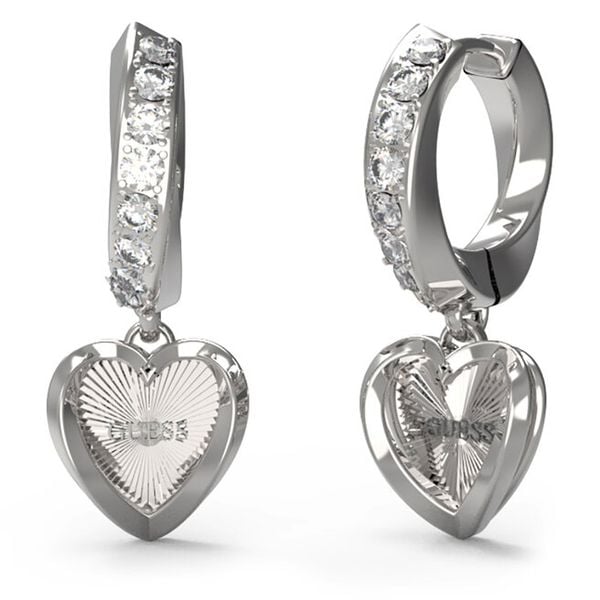 Kolczyki Guess. Szare kolczyki Guess, srebrne. Za 179.99 zł.