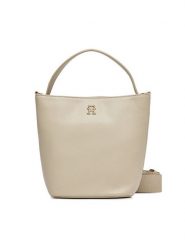 Tommy Hilfiger Torebka Th Essential Sc Bucket AW0AW15706 Écru. Torebki klasyczne Tommy Hilfiger, bez wzorów, ze skóry, bez dodatków. Za 379.99 zł.