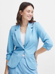 Fransa Marynarka 20604689 Niebieski Regular Fit. Niebieskie marynarki i żakiety Fransa, l, bez wzorów, z syntetyku, bez ramiączek. Za 279.99 zł.