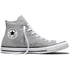Buty sportowe Converse Chuck Taylor All Star Canvas. Szare buty treningowe Converse, bez wzorów, z materiału, bez zapięcia. Za 490.00 zł.