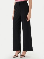 Morgan Spodnie palazzo 242-PBIRD Czarny Wide Leg. Czarne spodnie materiałowe Morgan, bez wzorów, z materiału. Za 299.99 zł.