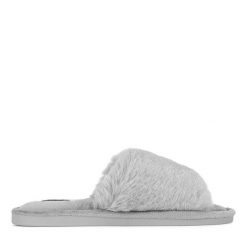 Kapcie DeeZee. Szare kapcie DeeZee, bez wzorów. Za 49.99 zł.