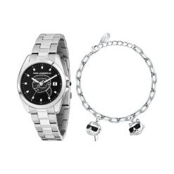 Zegarek KARL LAGERFELD. Szare zegarki KARL LAGERFELD, srebrne. Za 1,299.00 zł.