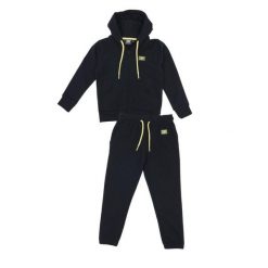 Bluza z bawełna z kaptur na co dzień na siłownię. Czarne bluzy LEONE 1947 APPAREL, s, bez wzorów, z bawełny, sportowe, bez ramiączek, bez kaptura. W wyprzedaży za 132.85 zł.