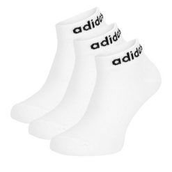 Skarpety krótkie adidas. Białe skarpetki adidas, bez wzorów. Za 44.99 zł.
