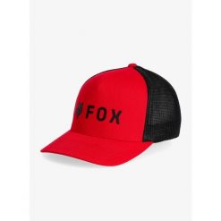Czapka z daszkiem Fox Absolute Flexfit Hat. Czerwone czapki z daszkiem FOX, bez wzorów, sportowe. Za 139.99 zł.