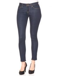 Levi´s Dżinsy "711" - Skinny fit - w kolorze granatowym rozmiar: W25/L32. Niebieskie jeansy l, z aplikacjami, klasyczne, z podwyższonym stanem. Za 217.99 zł.