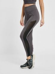 Damskie legginsy z wysoką talią Hummel hmlnorma. Szare legginsy Hummel, bez wzorów, z jersey, klasyczne. Za 189.00 zł.
