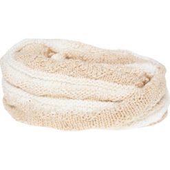 Szalik damski SZD009z - beżowy melanż. Szaliki i kominy marki 4f. W wyprzedaży za 29.99 zł.