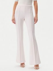 Guess Spodnie materiałowe W4YB01KCBO2 Różowy Flare Fit. Czerwone spodnie materiałowe Guess, z aplikacjami, z materiału. Za 249.99 zł.
