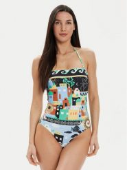 Seafolly Strój kąpielowy Atlantis 11099-127 Kolorowy. Niebieskie stroje jednoczęściowe Seafolly, bez wzorów, z syntetyku. Za 849.99 zł.