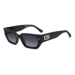 Okulary przeciwsłoneczne DSQUARED2 ICON 0017/S 807 dla kobiet, rozmiar 53 mm. Czarne okulary przeciwsłoneczne DSQUARED, bez wzorów, prostokątne. Za 707.50 zł.