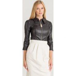 BODY Elisabetta Franchi. Czarne body i gorsety Elisabetta Franchi, bez wzorów, ze skóry ekologicznej, bez ramiączek. Za 1,159.00 zł.