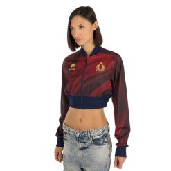 Kurtka Errea Bluza Crop Volley Italia Ad Damskie. Czerwone bluzy bez kaptura ERREA, l, bez wzorów, z materiału, bez kaptura. Za 381.99 zł.