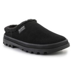 Kapcie Palladium Palladune Mule Warm 74337-008-M czarne. Czarne kapcie bez wzorów, z gumy. Za 490.22 zł.