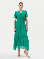 Haveone Sukienka letnia AFF-N006 Zielony Loose Fit. Zielone sukienki Haveone, l, bez wzorów, z wiskozy, bez kołnierzyka, bez ramiączek. Za 389.99 zł.