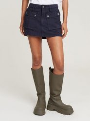 G-Star Spódnica dżinsowa w kolorze granatowym rozmiar: W30. Niebieskie spódnice G-Star, bez wzorów, retro, mini. Za 274.75 zł.