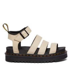 Sandały Dr. Martens. Brązowe sandały Dr Martens, bez wzorów, bez obcasa, na płaskiej podeszwie, bez zapięcia. Za 699.99 zł.