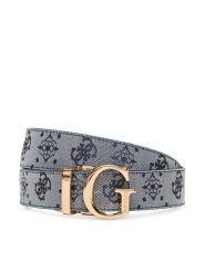 Guess Pasek Damski BW9267 P5330 Granatowy. Niebieskie paski Guess, z aplikacjami, ze skóry. Za 269.99 zł.